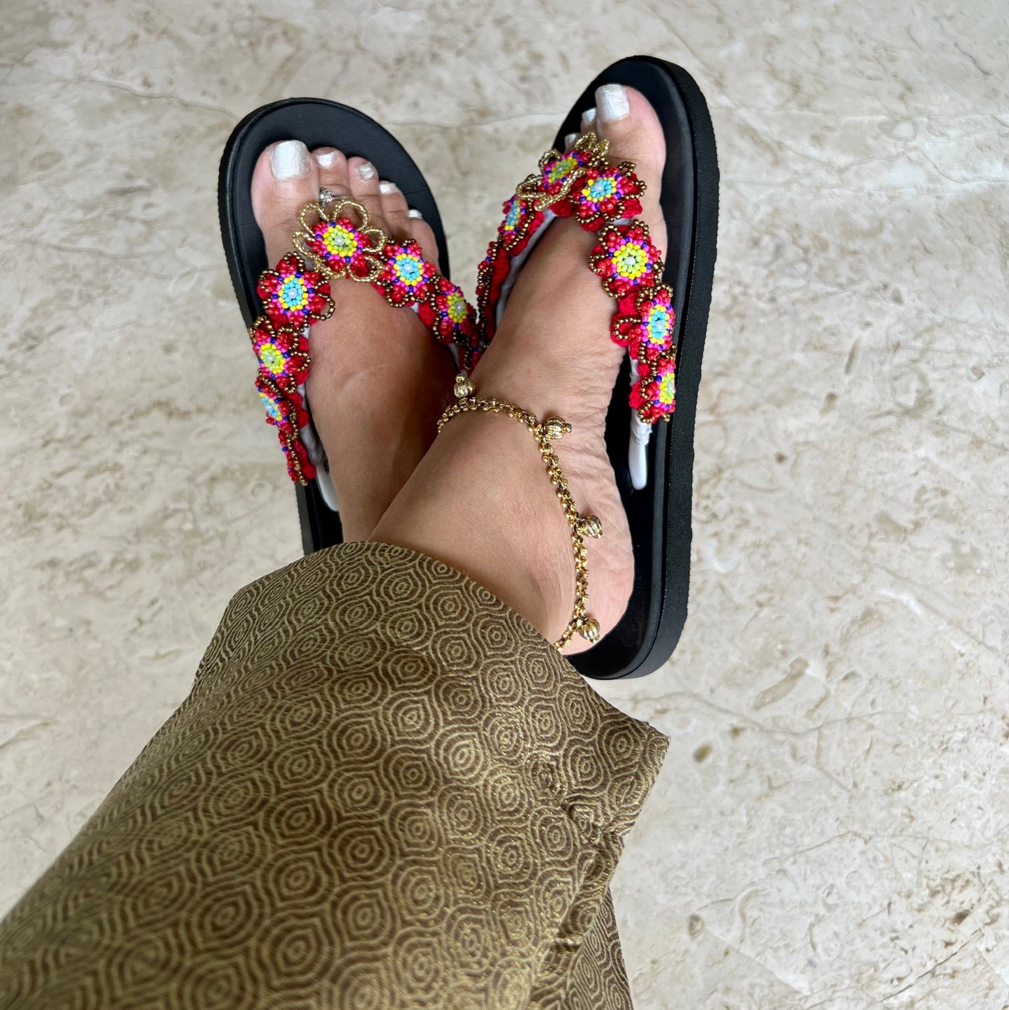 Black Flip Flops - Opulence