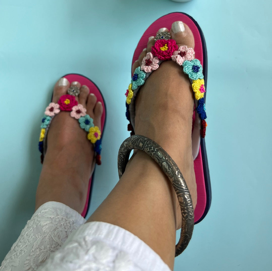 Pink Flip Flops - Saadgi