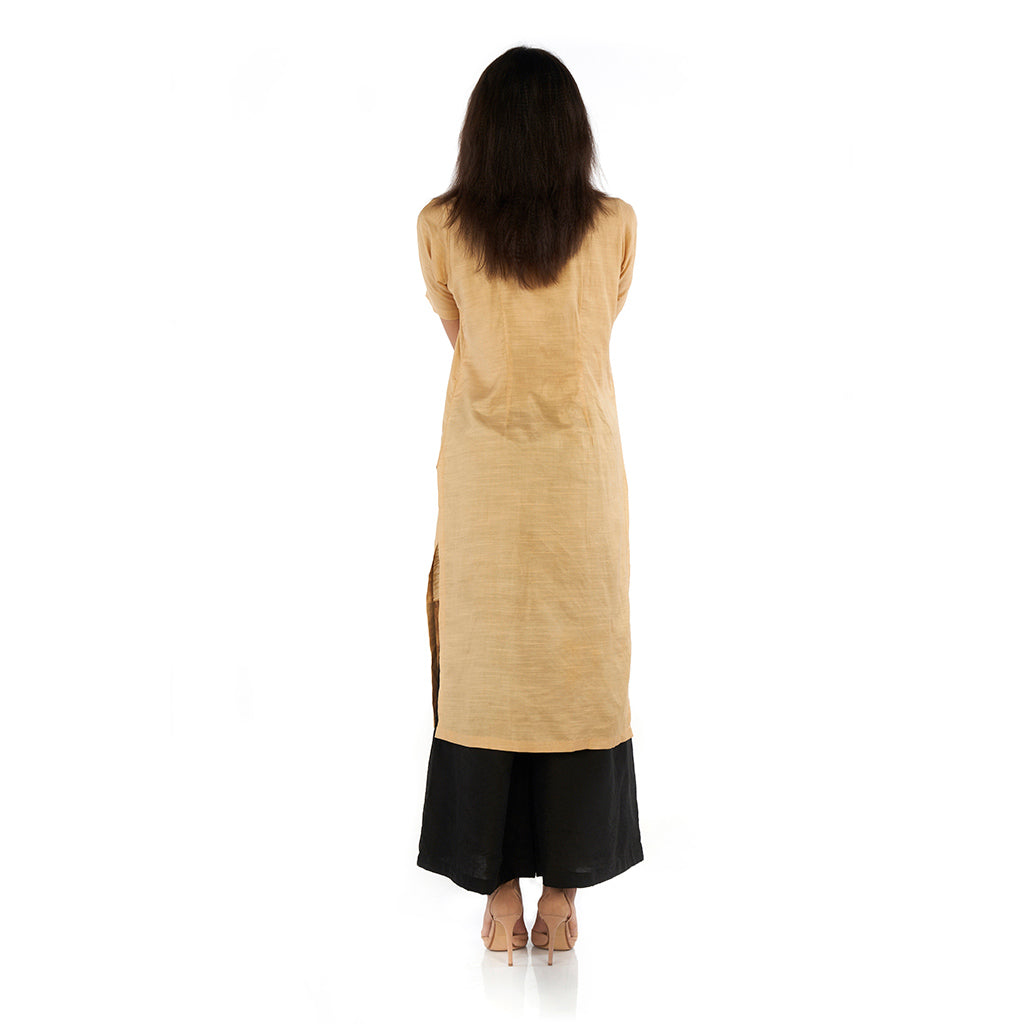 Front slit kurta with Farsi