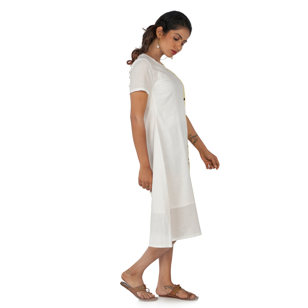 Half and half midi dress