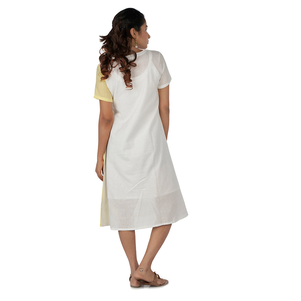 Half and half midi dress