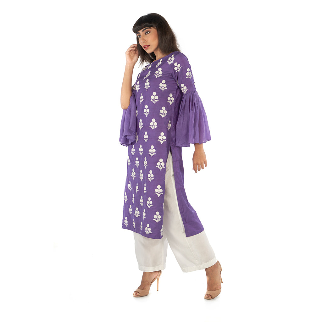 Straight kurta with farsi