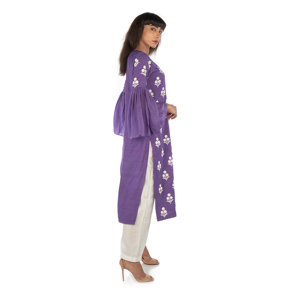 Straight kurta with farsi