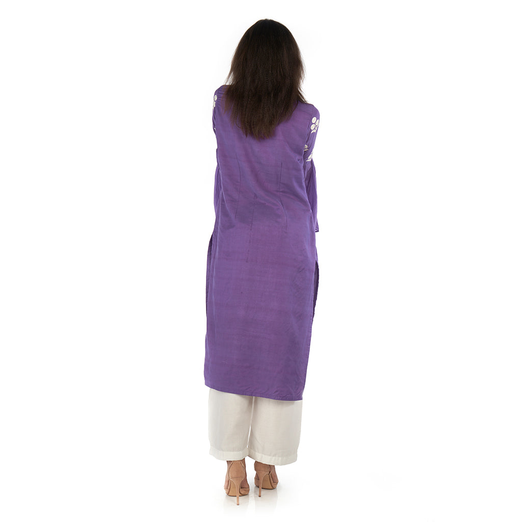 Straight kurta with farsi
