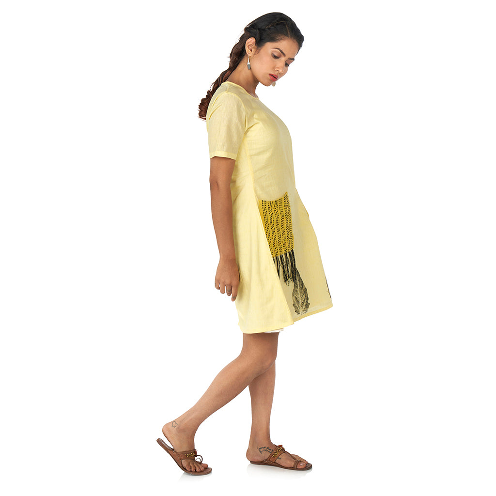 Patch pocket midi dress