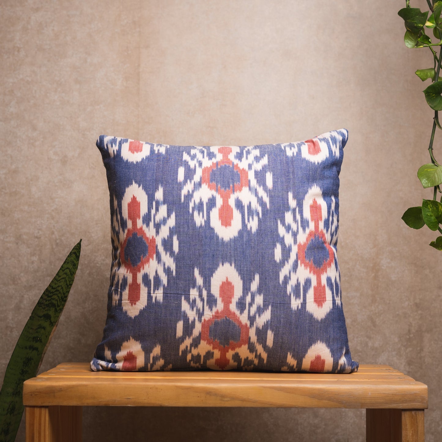 Ikat Grey Cushion Cover