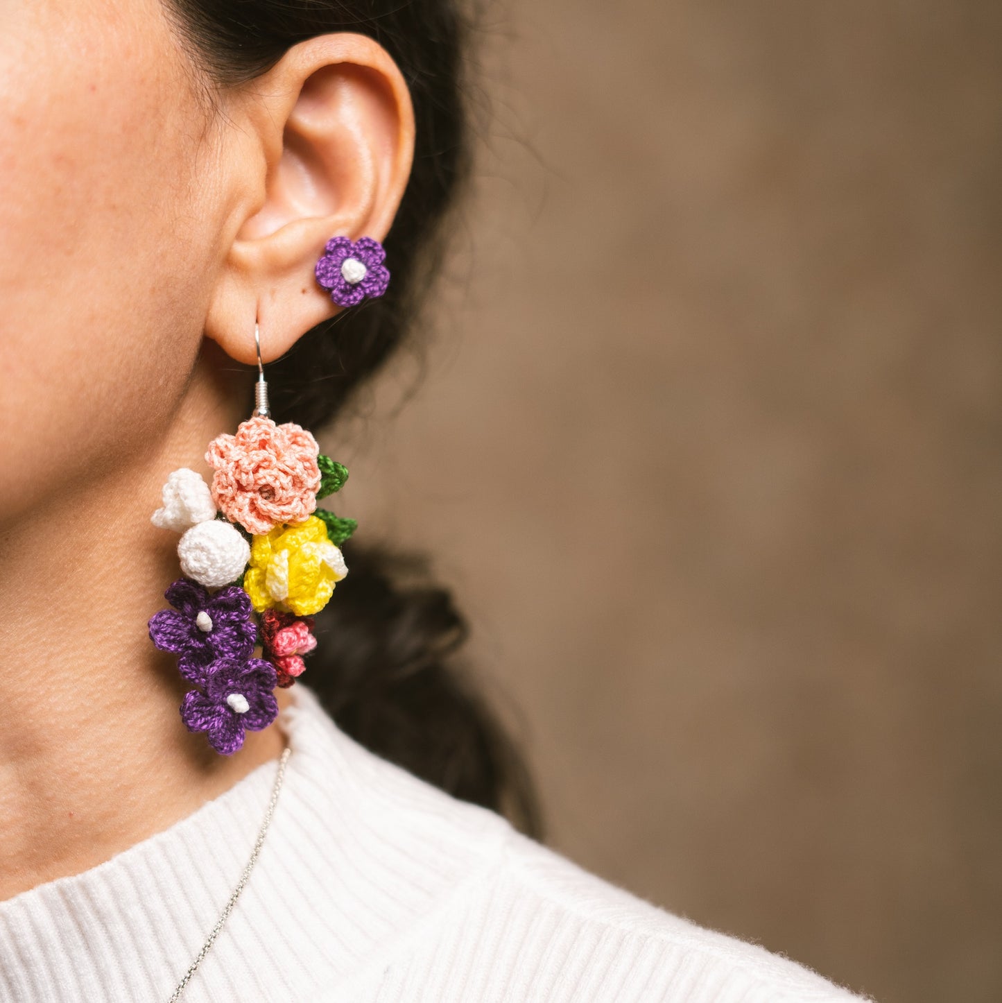 Peach and Purple flowers