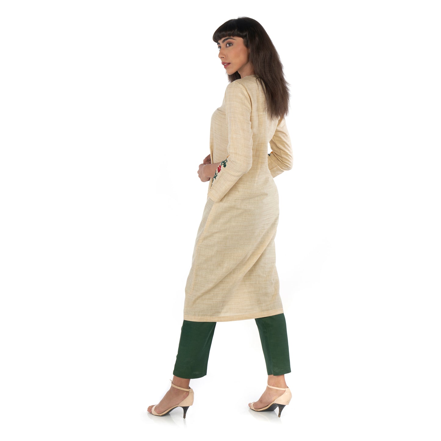 Front open kurta with pants