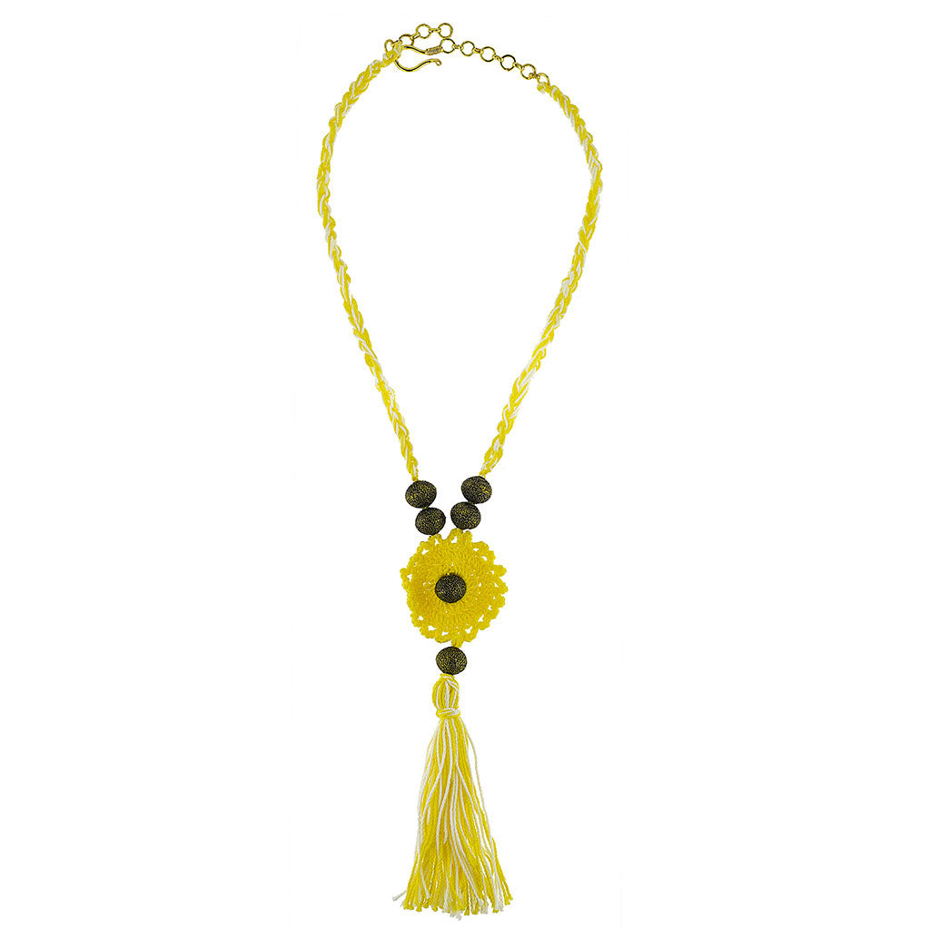 Flower with tassel