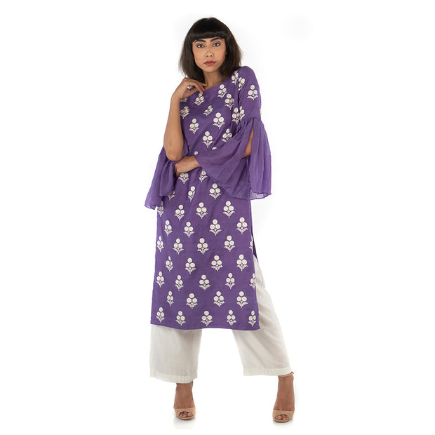 Straight kurta with farsi