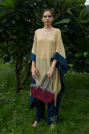 BAG15 - Maroon Macrame Bag