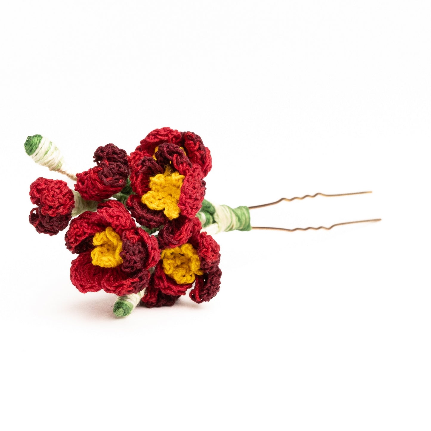 Maroon flowers juda pin